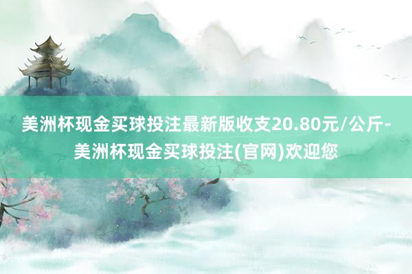 美洲杯现金买球投注最新版收支20.80元/公斤-美洲杯现金买球投注(官网)欢迎您