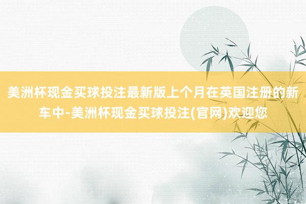 美洲杯现金买球投注最新版上个月在英国注册的新车中-美洲杯现金买球投注(官网)欢迎您