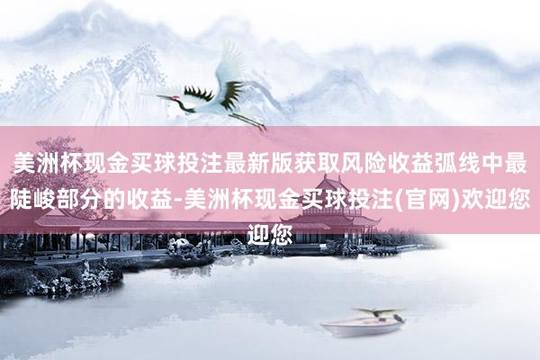 美洲杯现金买球投注最新版获取风险收益弧线中最陡峻部分的收益-美洲杯现金买球投注(官网)欢迎您