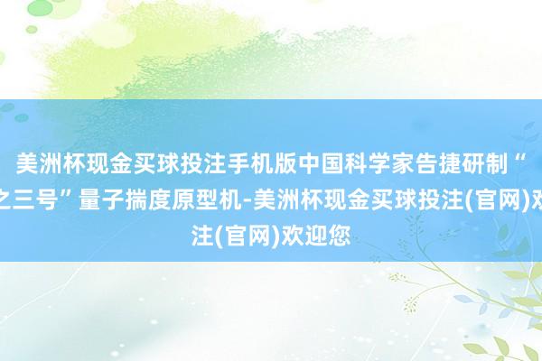 美洲杯现金买球投注手机版中国科学家告捷研制“祖冲之三号”量子揣度原型机-美洲杯现金买球投注(官网)欢迎您